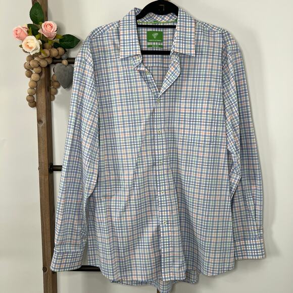 Forsyth of Canada Mens Long Sleeve Button Up Dress Shirt Size X Large - Picture 1 of 8